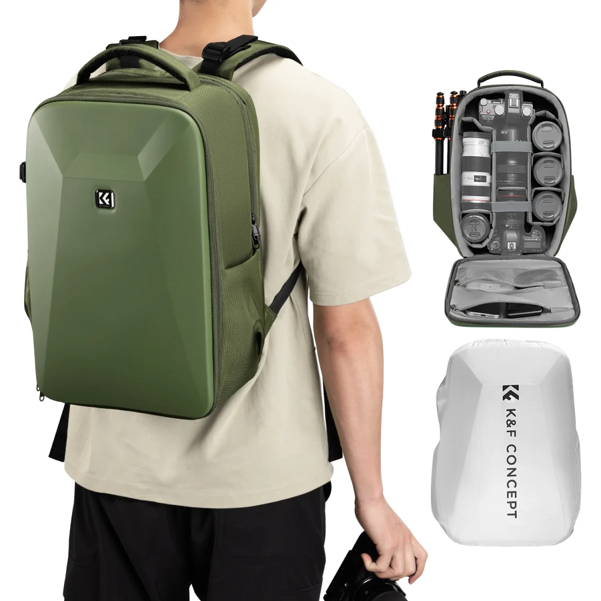 K_FConceptCameraBackpack4 K&F Concept Camera Backpack for Professionals Photographers (KF13.134V3) - Image 9