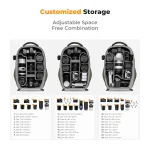 K&F Concept Camera Backpack for Professionals Photographers (KF13.134V3) - Image 7