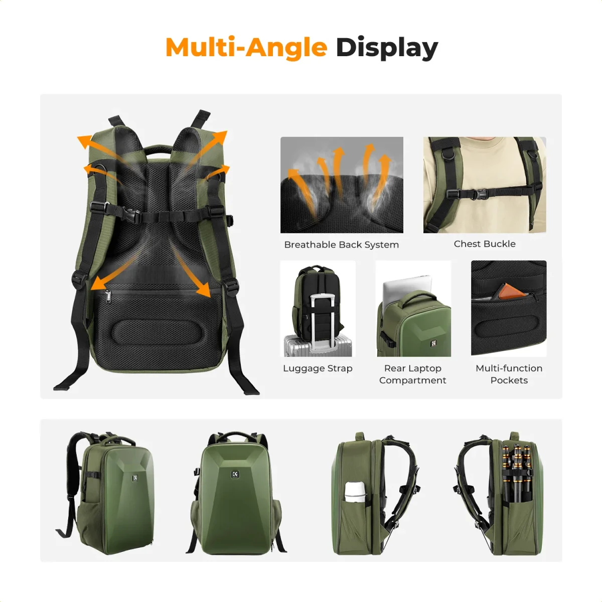 K_FConceptCameraBackpack7 K&F Concept Camera Backpack for Professionals Photographers (KF13.134V3) - Image 6