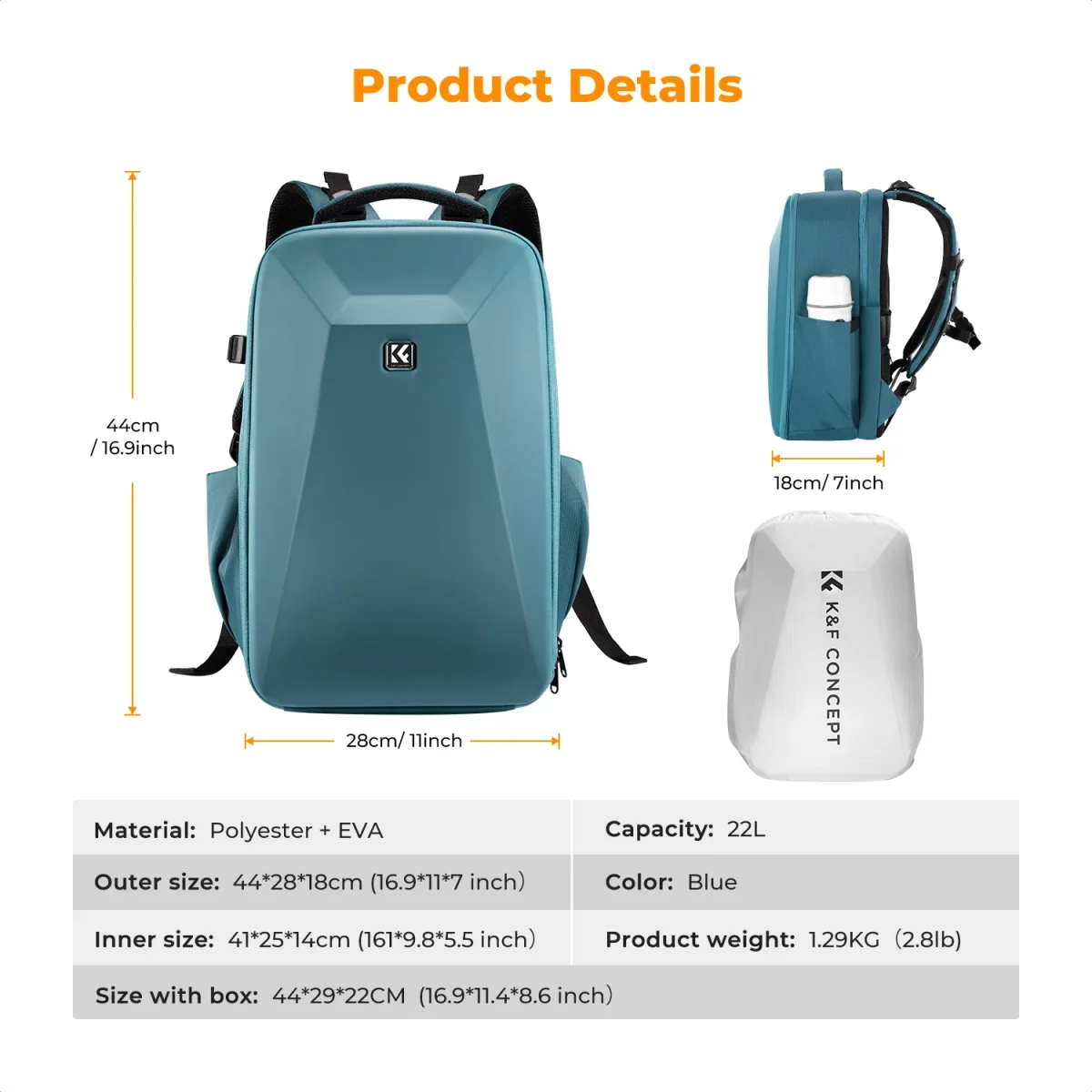 K&F Concept Camera Backpack for Professionals Photographers (kf13.134v2) - Image 2