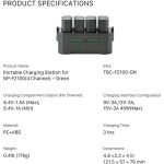 Tilta Portable Charging Station for NP-FZ100 Batteries TBC-FZ100-GN - Image 2