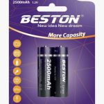 Beston Rechargeable Battery AA 2500mAh (2Pcs)