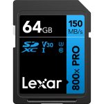 Lexar 64GB High-Performance 800x PRO UHS-I SDXC Card (BLUE Series)