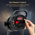 ZSYB P60S Lightweight Professional LED Video Spotlight – Remote Control, 5-Color Dimmable Lighting (2800K–7000K) - Image 7