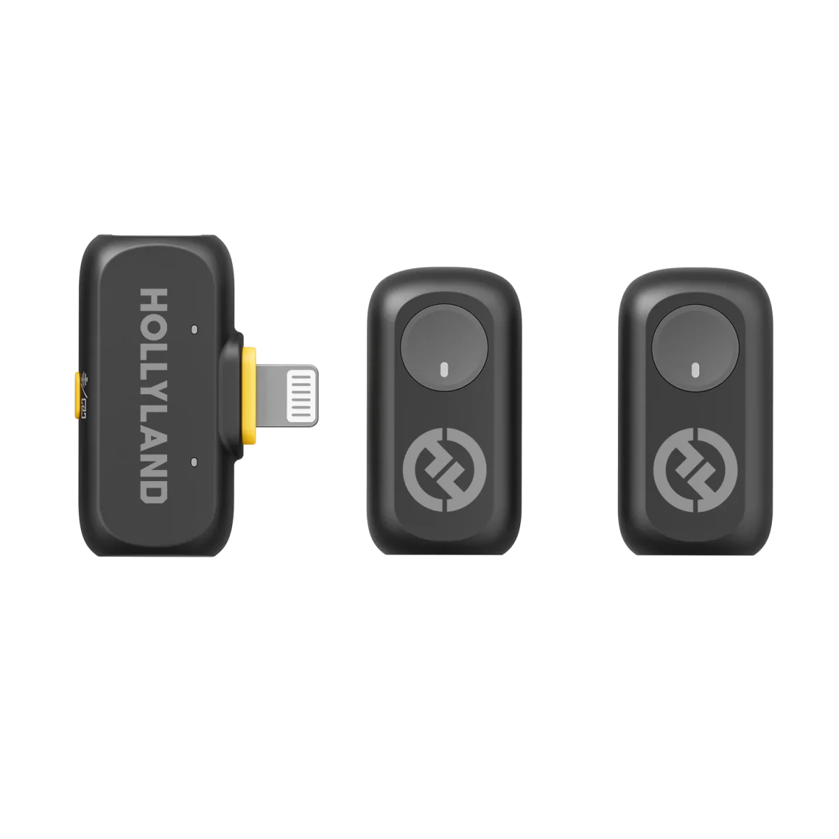 Hollyland Lark A1 Mini Duo (2TX + Lightning RX) – Gray - Image 1