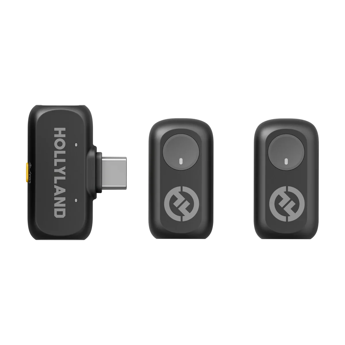 Hollyland Lark A1 Mini Duo (2TX + USB-C RX) – Gray - Image 1