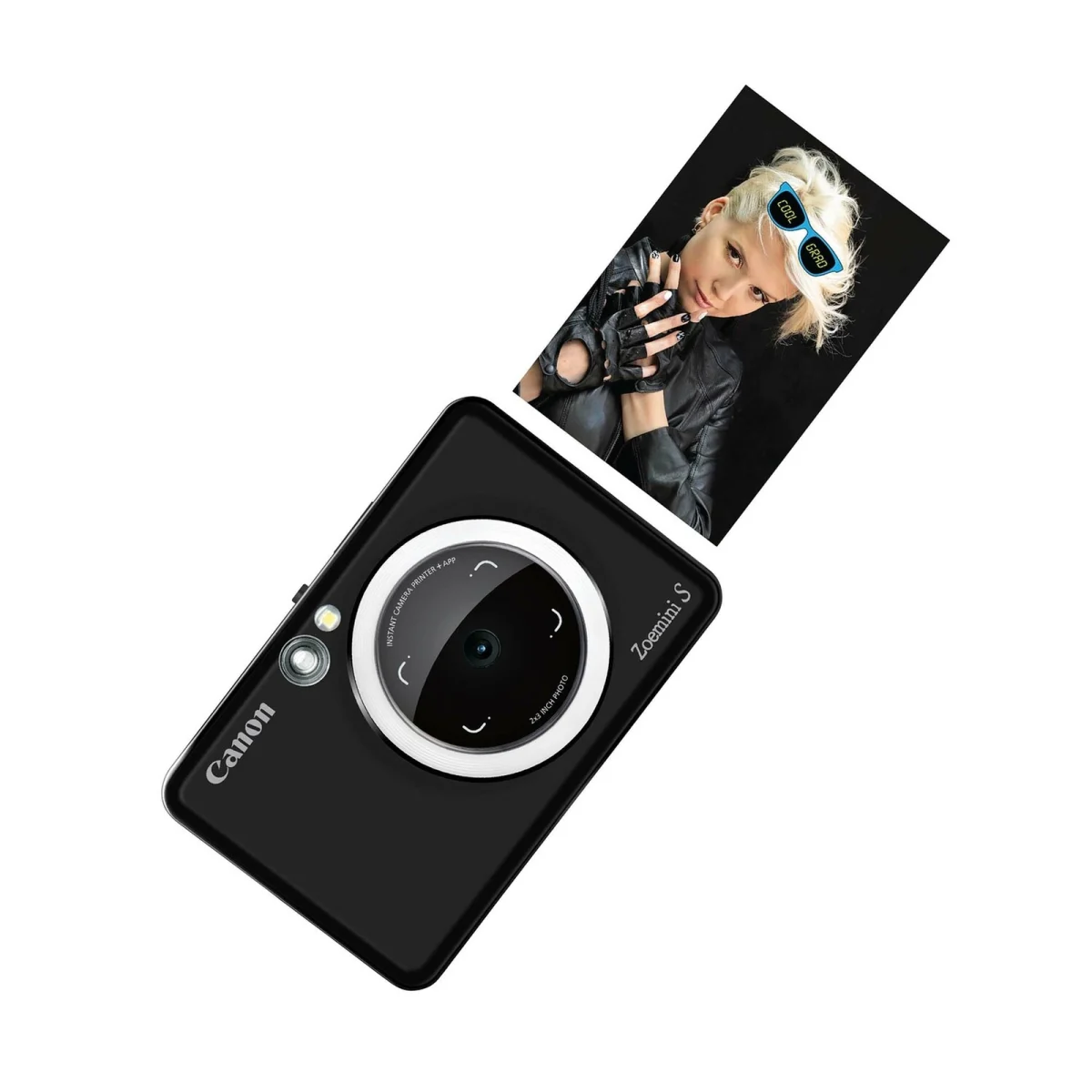Canon Zoemini-S 8MP Matt Black Instant Camera Colour Photo Printer - Image 2