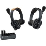 Hollyland Solidcom SE 2S 2-Person Full-Duplex Single-Ear Noise-Canceling Headset Intercom System (2.4 GHz)