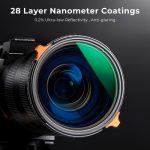 K&F Concept Nano-X Series 2-in-1 Variable ND & CPL Filter 82mm, 2 to 6-Stop (KF01.1918) - Image 3