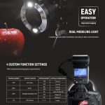 Neewer RF1-N TTL Marco Ring Flash for Nikon - Image 2