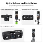 TELESIN Dual Mount Adapter for Insta360 X4 S7-JBK-05 - Image 6