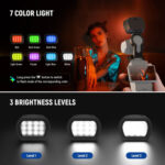Neewer BASICS M21C Magnetic RGB Fill Light for DJI OSMO Pocket 3 - Image 6