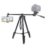 Jmary KP-2209 Horizontal Axis Tripod – 1.7m 5-Section Lightweight Tripod for Camera & Mobile