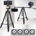 Jmary KP-2209 Horizontal Axis Tripod – 1.7m 5-Section Lightweight Tripod for Camera & Mobile - Image 13
