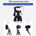 Jmary KP-2209 Horizontal Axis Tripod – 1.7m 5-Section Lightweight Tripod for Camera & Mobile - Image 11