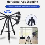 Jmary KP-2209 Horizontal Axis Tripod – 1.7m 5-Section Lightweight Tripod for Camera & Mobile - Image 9