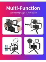 Jmary MT-33 Smartphone Video Rig – Cage with Tripod Cold Shoe Mounts & 1/4" Screw Interfaces - Image 6