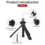 Jmary MT-29 Portable Tripod – Lightweight Aluminum Tabletop Tripod with 1/4" Universal Screw - Image 4