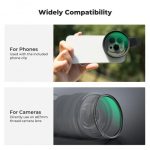 K&F Concept 67mm Clip-on CPL & Black Mist 1/4 2-in-1 Phone Camera Lens Filter Kit, Compatible with All Smartphone Models (KF01.2900V2) - Image 3