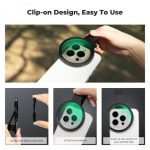 K&F Concept 67mm Clip-on CPL & Black Mist 1/4 2-in-1 Phone Camera Lens Filter Kit, Compatible with All Smartphone Models (KF01.2900V2) - Image 2