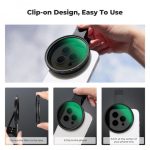K&F Concept 67mm Clip-on ND2–32 Phone Camera Lens Filter Kit, Compatible with All Smartphone Models (KF01.2901V2) - Image 2