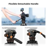 K&F Concept Professional Video Tripod with Fluid Head VA3+BV20 (KF09.148V1) - Image 5