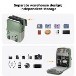 K&F Concept Camera Backpack 20 L Urban Wander 01 – Light green | K&F Concept Travel Camera Bag (KF13.087AV9) - Image 8