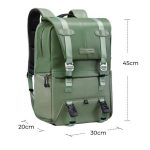 K&F Concept Camera Backpack 20 L Urban Wander 01 – Light green | K&F Concept Travel Camera Bag (KF13.087AV9) - Image 2