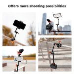 K&F Concept 11" Magic Arm with Super Clamp, Articulating Friction Arm Kit with 1/4" & 3/8" Screw & Cold Shoe Mount (KF31.132) - Image 2