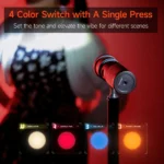 PHOTOOLEX Magnetic Gobos Four Colors Photography Spotlight 10w Upgrade Set - Image 8
