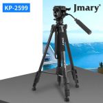 Jmary KP-2599 Aluminum Tripod – 1.65m Lightweight Travel Tripod with 360° Panoramic Head & Quick Release Plate (Black) - Image 4