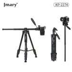 Jmary KP-2274 Aluminum Tripod – 1.67m Lightweight 4-Section Tripod with 1/4" Screw for Cameras & Smartphones