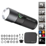 PHOTOOLEX Magnetic Gobos Four Colors Photography Spotlight 10w Upgrade Set