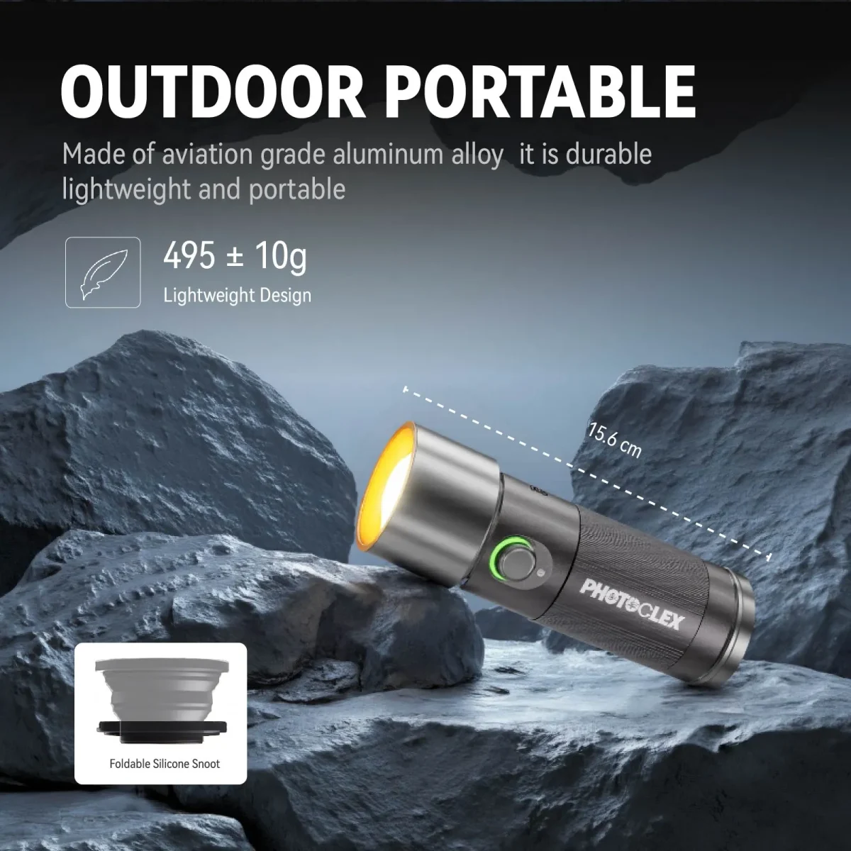 PHOTOOLEX Magnetic Gobos Four Colors Photography Spotlight 12w Upgrade Set - Image 9