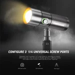 PHOTOOLEX Magnetic Gobos Four Colors Photography Spotlight 12w Upgrade Set - Image 4