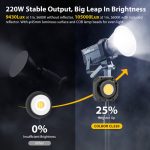 COLBOR 220W Bi-Color COB LED Video Light - Image 4