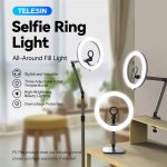 TELESIN Selfie Ring Light P3-FS-02 – Black - Image 10