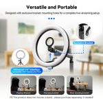 TELESIN Selfie Ring Light P3-FS-02 – Black - Image 9