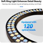 TELESIN Selfie Ring Light P3-FS-02 – Black - Image 8