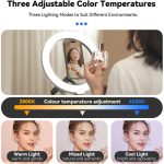 TELESIN Selfie Ring Light P3-FS-02 – Black - Image 6