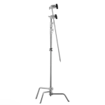 Meking K-6 Heavy-Duty C-Stand Kit with 40" Extension Arm & Grip Head – 3-Section, Max Height 3450mm