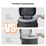 K&F Concept Waterproof Camera Lens Pouch – Shockproof Protective Lens Case with Double Zipper, Fits Lenses up to 4.3" x 8.7" (XL Size - KF13.203) - Image 3