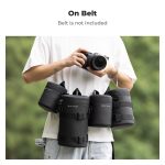 K&F Concept Waterproof Camera Lens Pouch – Shockproof Protective Lens Case with Double Zipper, Fits Lenses up to 4.3" x 8.7" (XL Size - KF13.203) - Image 2