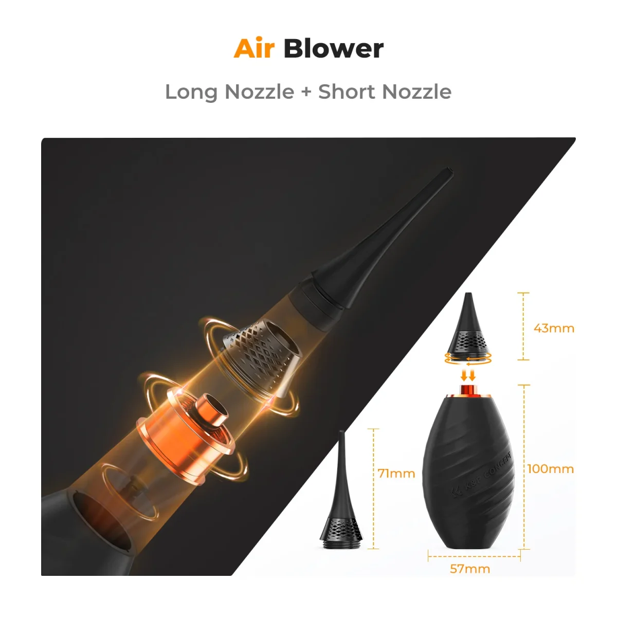 K&F Concept 9-in-1 Camera Cleaning Kit – Multi-Purpose Lens & Sensor Cleaning Set (KF.2147) - Image 5