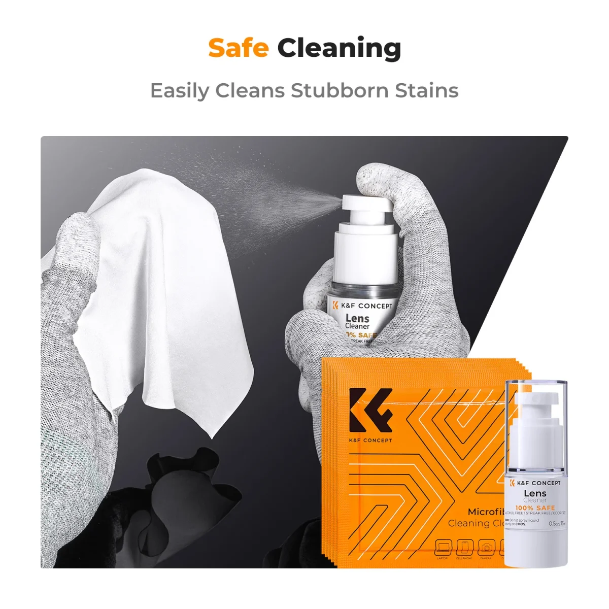 K&F Concept 9-in-1 Camera Cleaning Kit – Multi-Purpose Lens & Sensor Cleaning Set (KF.2147) - Image 3