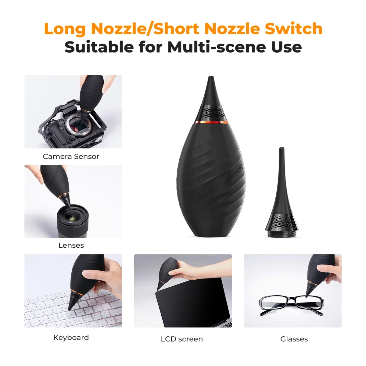 K&F Concept 9-in-1 Camera Cleaning Kit – Multi-Purpose Lens & Sensor Cleaning Set (KF.2147) - Image 7