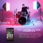 FX Studio 50×70cm RGB Softbox Lighting Kit with Remote – Professional LED Dimmable Light Set - Image 4