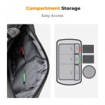 K&F Concept Alpha 10L Camera Sling Bag (Black) – Urban Wander 01 Shoulder Bag for DSLR/Mirrorless Cameras & DJI Drones (KF13.157V1) - Image 5