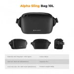K&F Concept Alpha 10L Camera Sling Bag (Black) – Urban Wander 01 Shoulder Bag for DSLR/Mirrorless Cameras & DJI Drones (KF13.157V1) - Image 2