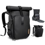 K&F Concept Nature Wander11 20L Camera Backpack – Black, Waterproof Travel Photography Bag with 15.6" Laptop Sleeve, Tripod Holder & Expandable Storage (KF13.173)